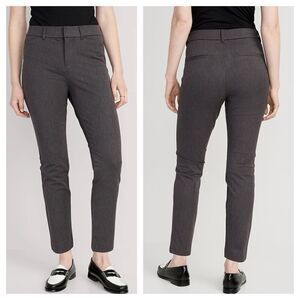 NWT Old Navy Pixie Skinny Ankle Pants Heather Grey